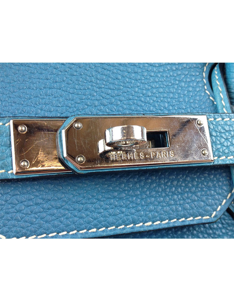 Hermès Blue Jean 35CM Birkin Togo Leather Bag | EMILY